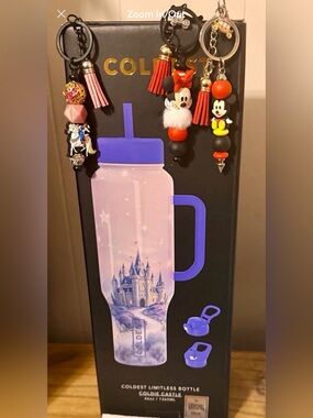 Coldest Limitless Ultra Bottle- with 3 handmade Keychain bottle charms